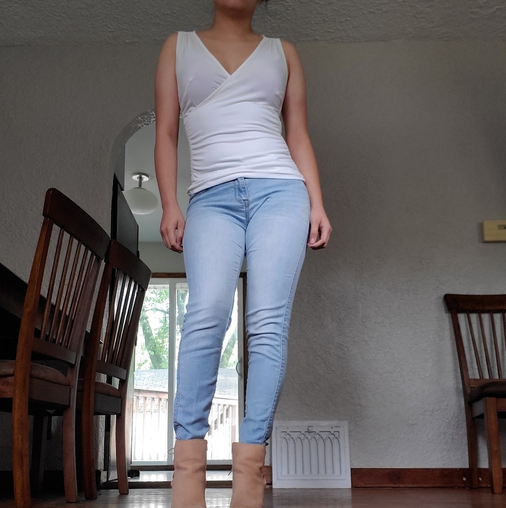 Express white fitted camisole